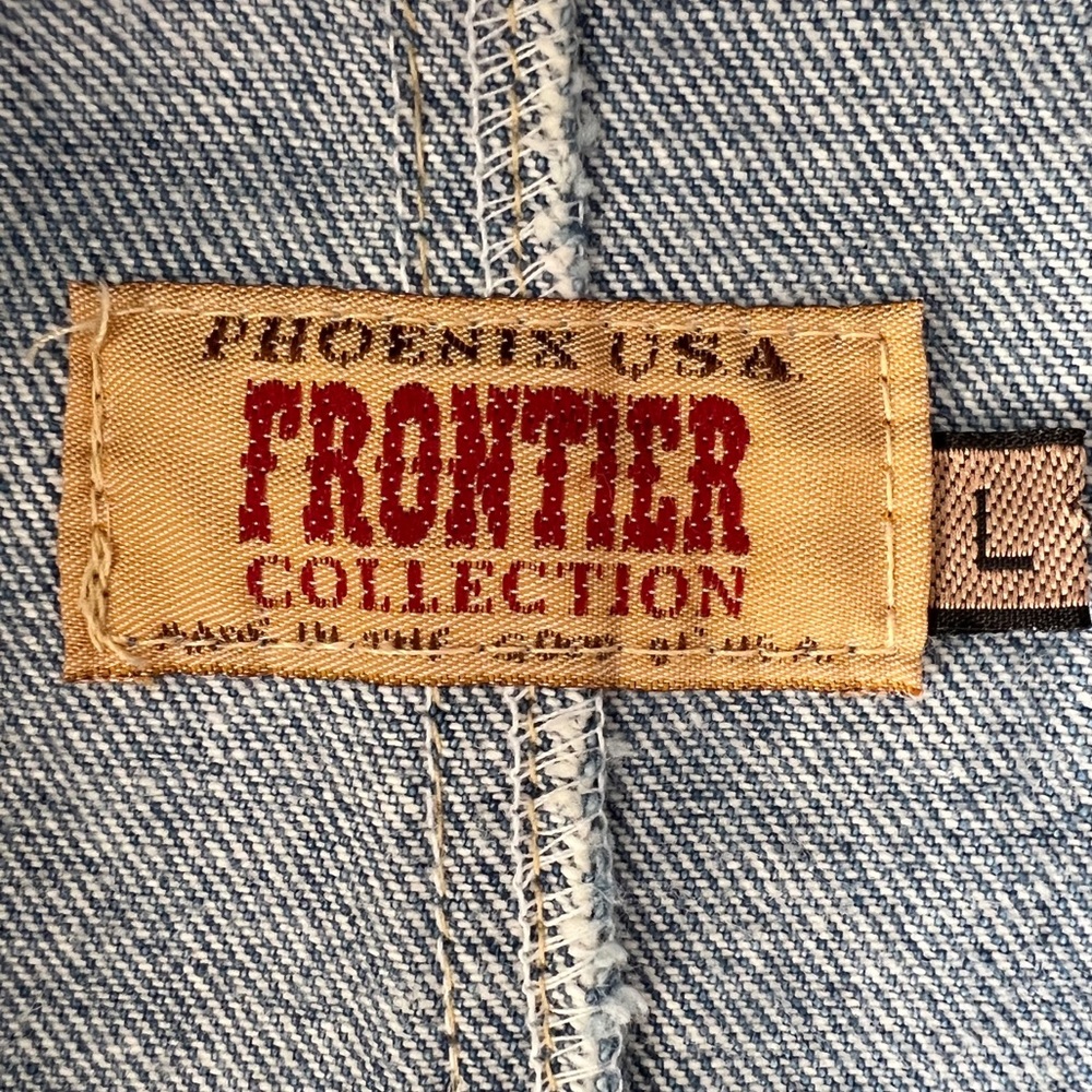 Phoenix USA Frontier Collection Beaded Denim Jacket | L (see measurements) - Picture 8 of 9